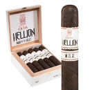 Hellion by Oliva M.O.B. Maduro Gordo medium-flavored cigar, featuring a dark wrapper, displayed in a close-up shot.