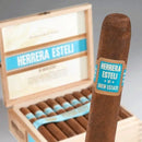 Herrera Esteli Brazilian Stalk-Cut Maduro Robusto Grande cigar infused with coffee, featuring dark maduro wrapper and rich band details.