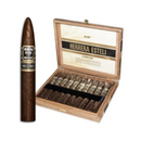 Herrera Esteli Miami Piramide Fino pyramid cigar, coffee-infused, showcasing dark wrapper and handcrafted premium cigar.