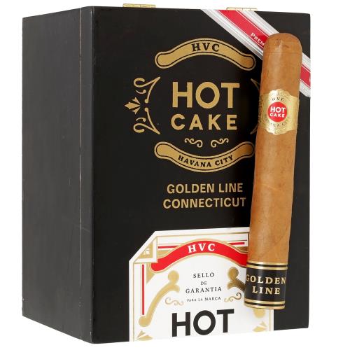 HVC Hot Cake Golden Line Laguito No.4 Short Robusto Medium Flavored Cigars Boston's Cigar Shop