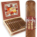 Coffee-infused Isla del Sol by Drew Estate Toro cigar with dark wrapper and intricate band, showcasing rich, premium craftsmanship.