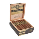 Full-flavored Joya de Nicaragua Antano Dark Corojo Peligroso Corona cigar displayed in a box, showcasing its dark wrapper and premium quality.