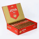 Coffee-infused Joya de Nicaragua Red Toro cigar displayed in a wooden box, highlighting its rich wrapper and premium craftsmanship.