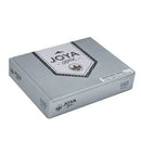Joya de Nicaragua Silver Toro medium flavored cigar displayed in a box, showcasing its dark wrapper and premium cigar quality.