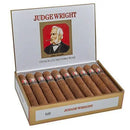 Judge Wright Double Toro Gordo medium-flavored cigars from Boston's Cigar Shop, featuring a close-up of the cigars' textured wrapper.