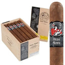 Sweet flavored cigar, La Gloria Cubana Medio Tiempo Churchill, displayed on a wooden surface with cigar band visible.