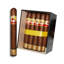La Gloria Cubana Serie R No. 6 Gordo full-flavored cigar pack with multiple cigars wrapped in dark tobacco leaves.