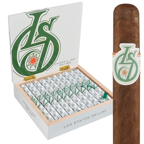Los Statos Deluxe Churchill Medium Flavored Cigars Boston's Cigar Shop