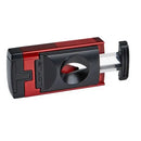 Lotus Duke V Triple Torch V-Cut cigar lighter in red and black with V-cut design, ideal for premium cigar enthusiasts