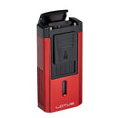 Lotus Duke V Triple Torch V-Cut Red/Black Cigar Lighter Boston's Cigar Shop