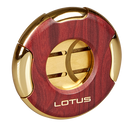 Lotus Meteor 64 Ring Gauge Cutter Gold & Mahogany Cigar Cutter Boston's Cigar Shop