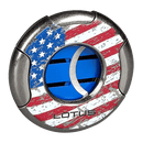 Lotus Meteor 64 Ring Gauge Cutter US Flag - Bosstyles Boston's Cigar ShopLotus Meteor 64 Ring Gauge Cutter US Flag