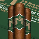 M Flavors by Macanudo Irish Cream Whisky Robusto sweet flavored cigar, with dark wrapper and detailed band visible.