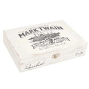 Medium flavored Mark Twain Riverboat Robusto cigar from Boston's Cigar Shop, showcasing the cigar with detailed band and rich tobacco wrapper.