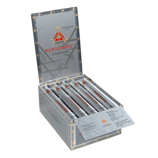 Montecristo Platinum Churchill Tube Medium Flavored Cigars Boston's Cigar Shop