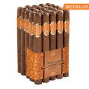 Nicaragua Cream Churchill medium-flavored cigar from Boston's Cigar Shop, featuring a dark brown wrapper and premium cigar band.