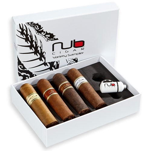 Nub 4-Cigar Taster Pack + Punch Cutter Cigar Sampler Boston's Cigar Shop
