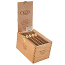 Oliva Serie G Toro medium flavor cigar with dark wrapper, displayed on a wooden surface, showcasing its band and textured leaf.