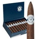Partagas Cifuentes Maduro Piramide Gigante Torpedo cigar, medium flavored, with dark Maduro wrapper and detailed band.