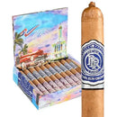 PDR 1878 Santiago Sun Grown Double Magnum Gordo sweet-flavored cigar with dark wrapper and band, displayed on a wooden surface.