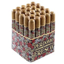 Coffee-infused Perdomo Fresco Toro cigar with dark wrapper and premium tobacco, displayed in a close-up shot.