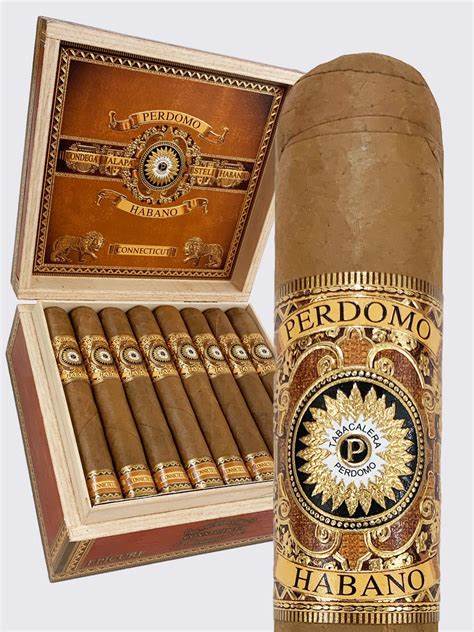 Perdomo Habano Bourbon Barrel-Aged Connecticut Churchill Mild Flavor Cigar Boston's Cigar Shop