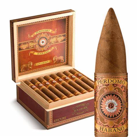Perdomo Habano Bourbon Barrel-Aged Sun Grown Torpedo Medium Flavored Cigars Boston's Cigar Shop