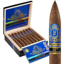 Box-pressed Maduro torpedo cigar from Perdomo Reserve 10th Anniversary, showcasing dark, rich wrapper and detailed cigar band.