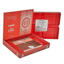 Plasencia Alma del Fuego Candente Robusto medium flavored cigars, with dark brown wrapper and premium cigar band.