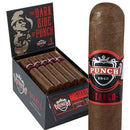 Coffee-infused Punch Diablo by AJ Fernandez Brute Gordo cigar, featuring dark wrapper and detailed band, resting on a wooden surface.