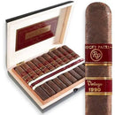 Medium flavored Rocky Patel Vintage 1990 Torpedo cigar, showcasing its rich wrapper and classic torpedo shape.