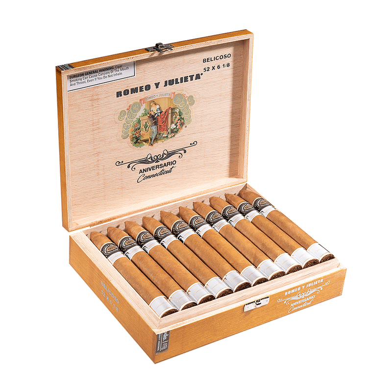 Romeo y Julieta Aniversario Robusto Connecticut Toro Medium Flavored Cigars Boston's Cigar Shop