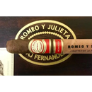 Romeo y Julieta by AJ Fernandez Robusto medium flavored cigars displayed in a box with branding visible.