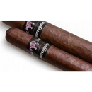 Sweet flavored Surrogates by L' Atelier Crystal Baller 646 Double Corona cigar resting on a wooden surface.