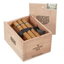 Sweet flavored Tatuaje Negociant Monopole No. 2 Belicoso cigar with a smooth, dark wrapper and elegant band, perfect for cigar enthusiasts.