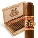 Coffee-infused The Wise Man Maduro Huaco Toro cigar from Boston's Cigar Shop, showcasing its rich Maduro wrapper and smooth appearance.