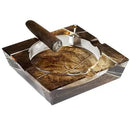 Tobacco Leaf Crystal Ashtray - Bosstyles Boston's Cigar ShopTobacco Leaf Crystal Ashtray