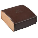 Full-flavored Toscano Originale Cheroot cigar displayed in a box, showcasing rich brown tobacco leaf wrappers.