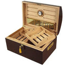 Boston's Cigar Shop Treasure Dome Cigar Humidor with glass dome and wooden base for storing cigars.
