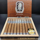 Undercrown El Tigre Dominicano Robusto cigar by Drew Estate, medium flavored, with dark wrapper and detailed cigar band.