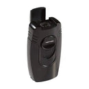 Black Vertigo Big Buddha cigar table lighter with sleek design, perfect for cigar enthusiasts.