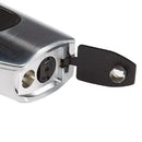 Vertigo Big Buddha cigar table lighter in brushed chrome and black with sleek design, ideal for cigar enthusiasts.