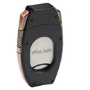 Xikar Flip Dual Cutter Black & Bronze Cigar Cutter Boston's Cigar Shop