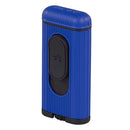 Xikar Hedron Lighter Black Blue Cigar Lighter Boston's Cigar Shop