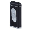 Xikar Hedron Lighter Black Chrome Cigar Lighter Boston's Cigar Shop