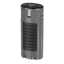 Xikar HP4 Quad Lighter G2 cigar lighter with four flame nozzles, sleek black design, and ergonomic ignition.