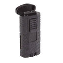 Black Xikar Tactical Triple Torch Cigar Lighter with ergonomic design, ideal for lighting cigars with precision and ease.