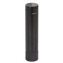 Black Xikar Turrim double cigar lighter with sleek design, featuring dual flame ignition, displayed on a neutral background.