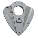 Titanium Xikar Xi1 cigar cutter with dual blades, compact and durable, designed for precise and clean cuts.