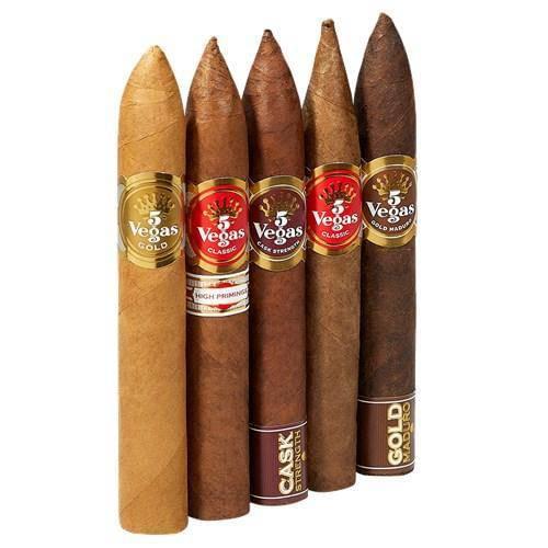 5 Vegas 5-Torpedo Collection 5 Cigars Cigar Sampler Boston's Cigar Shop